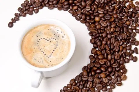 Coffee frame Stock Photos