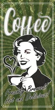 Coffee freshly brewed Stock Illustration