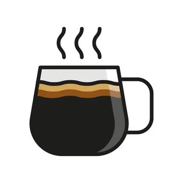 Coffee glass icon vector design templates simple and modern Stock Illustration