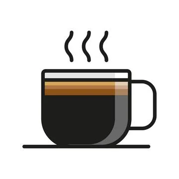 Coffee glass icon vector design templates simple and modern Stock Illustration