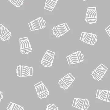 Coffee glass line vector seamless pattern イラスト素材