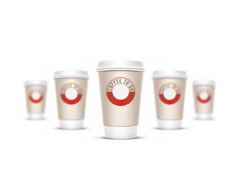 Coffee to go A coffee cup vector illustration with the words coffee to go ... Stock Photos