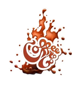 Coffee to Go Splash Logo Stock Illustration