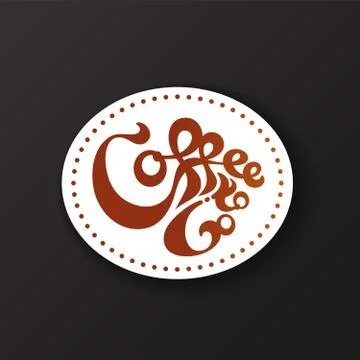 Coffee to Go Sticker Concept. Vector Illustration Stock Illustration