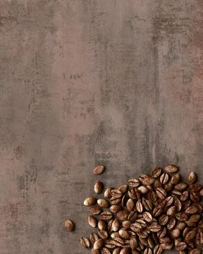 Coffee grains background 3d render Stock Illustration