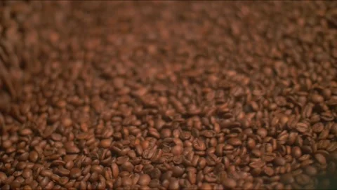 Coffee grains being roasted Stock Footage 271353781