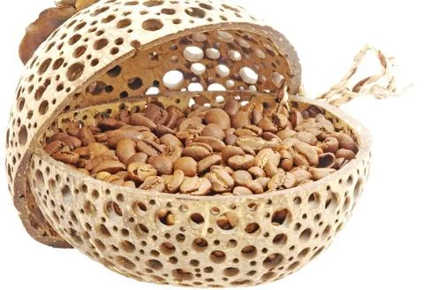 Coffee grains. Stock Photos