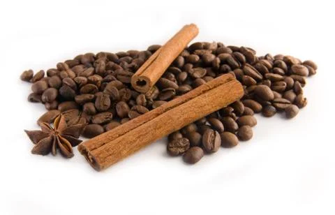 Coffee in grains Stock Photos