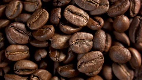 Coffee grains rotating Stock Footage 91922414