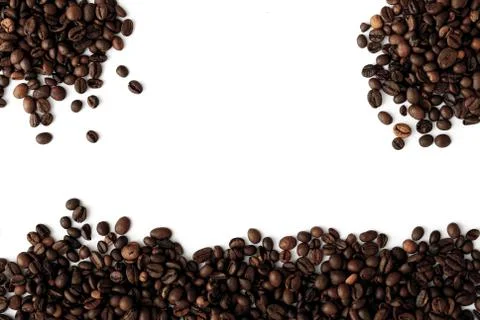 Coffee grains,abstract, dark Stock Photos