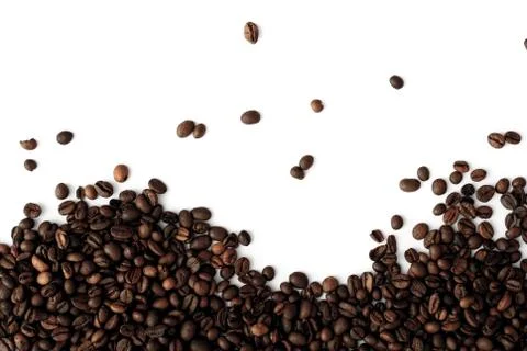Coffee grains,abstract, dark Stock Photos