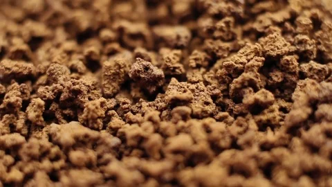 Coffee granules in extreme close up Stock Footage 84860897
