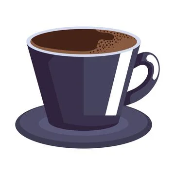 Coffee gray cup drink Stock Illustration
