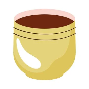 Coffee in green cup Stock Illustration