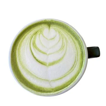 Coffee green tea on white background Fotos Stock