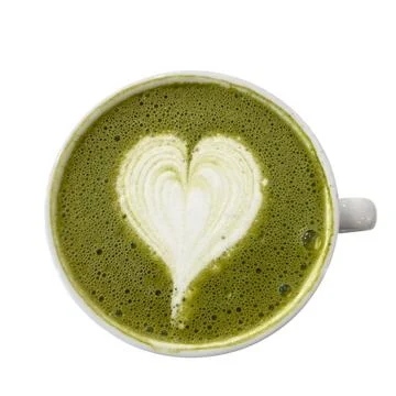 Coffee green tea on white background Fotos Stock