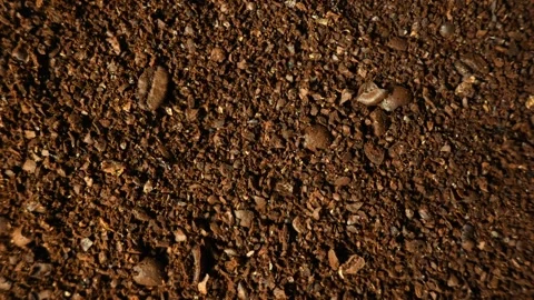 Coffee Grind Texture Progression Stock Footage 344571169
