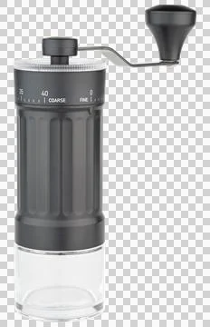 Coffee grinder with adjustable settings. Stock Photos
