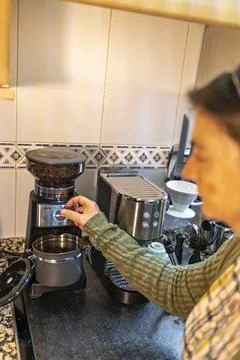 Coffee Grinder Adjustment Stock Photos