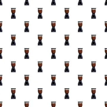 Coffee grinder appliances forming a repeating pattern design Stock Illustration