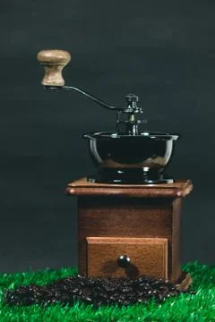 Coffee grinder beans Stock Photos