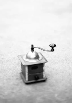 Coffee grinder, b&amp;w. Stockfoto's