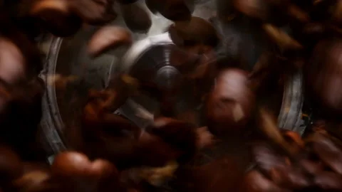 Coffee grinder. Close-up shot. Stock Footage 144799856