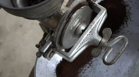 Coffee Grinder, Coffee Beans, Coffee Grounds Stock-Footage 45817726