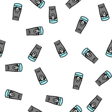 Coffee grinder electric device vector seamless pattern Stock Illustration