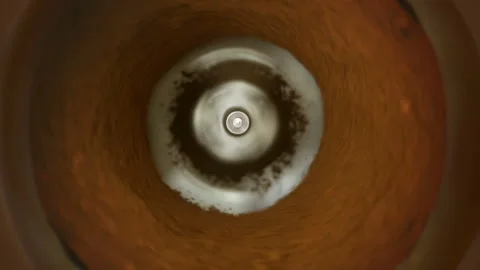 Coffee grinder grinds coffee beans. Slow-motion video Stock Footage 171337592