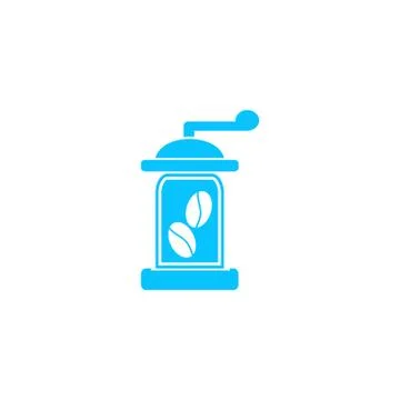 Coffee grinder icon flat. Stock Illustration
