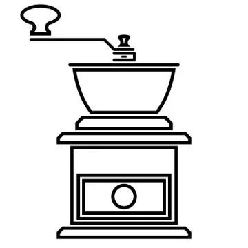 Coffee grinder icon Stock Illustration