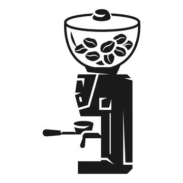 Coffee grinder icon, simple style Stock Illustration