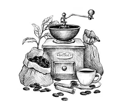 Coffee grinder Stock Illustration