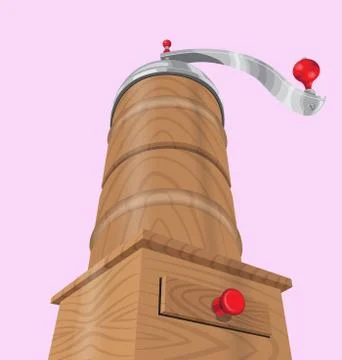 Coffee Grinder Stock Illustration