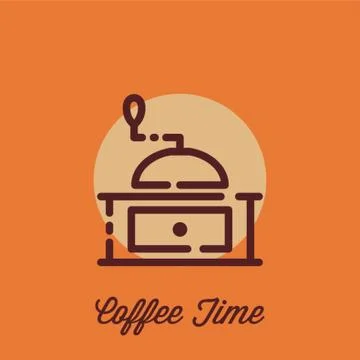 Coffee grinder Illustrazione stock