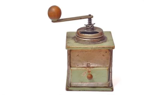 Coffee grinder, isolated Stockfoto's