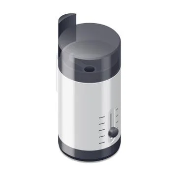 Coffee grinder isometric icon Stock Illustration