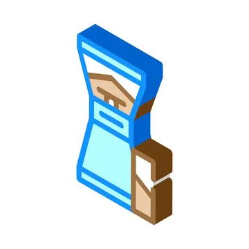 Coffee grinder isometric icon vector symbol illustration Stockillustratie