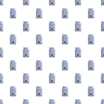 Coffee grinder kitchen appliance seamless repeating pattern Stock Illustration