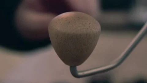 Coffee grinder knob spin Video stock 169260218