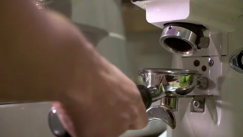 Coffee Grinder Machine For Coffee Espresso Shot Stock Footage 89274560