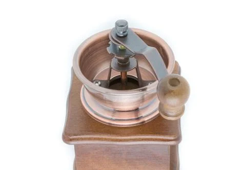 Coffee Grinder over white background Stock Photos