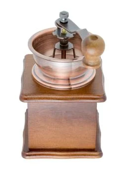 Coffee Grinder over white background Stock Photos