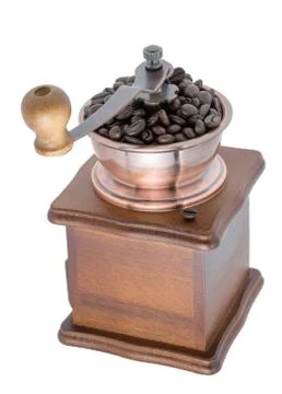 Coffee Grinder over white background Stock Photos
