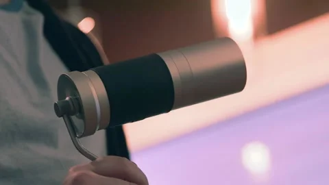 Coffee grinder spin Video stock 169260223