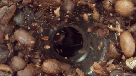 Coffee Grinder Super Slow Motion 1000fps  Stock Footage 251873223