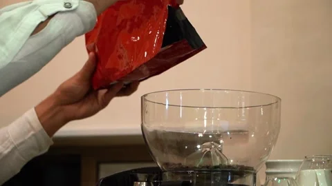 Coffee Grinding Process Stock Footage 318303211