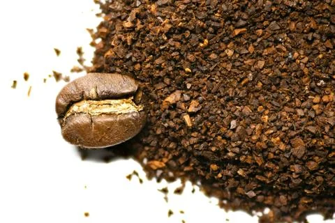 Coffee grinds Stock Photos