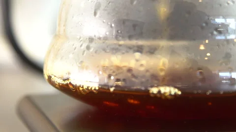 Coffee Grounds Bubbling Close Up 1 Stock Footage 223231867